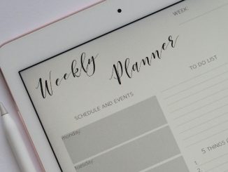 Nedeljni planer na tabletu